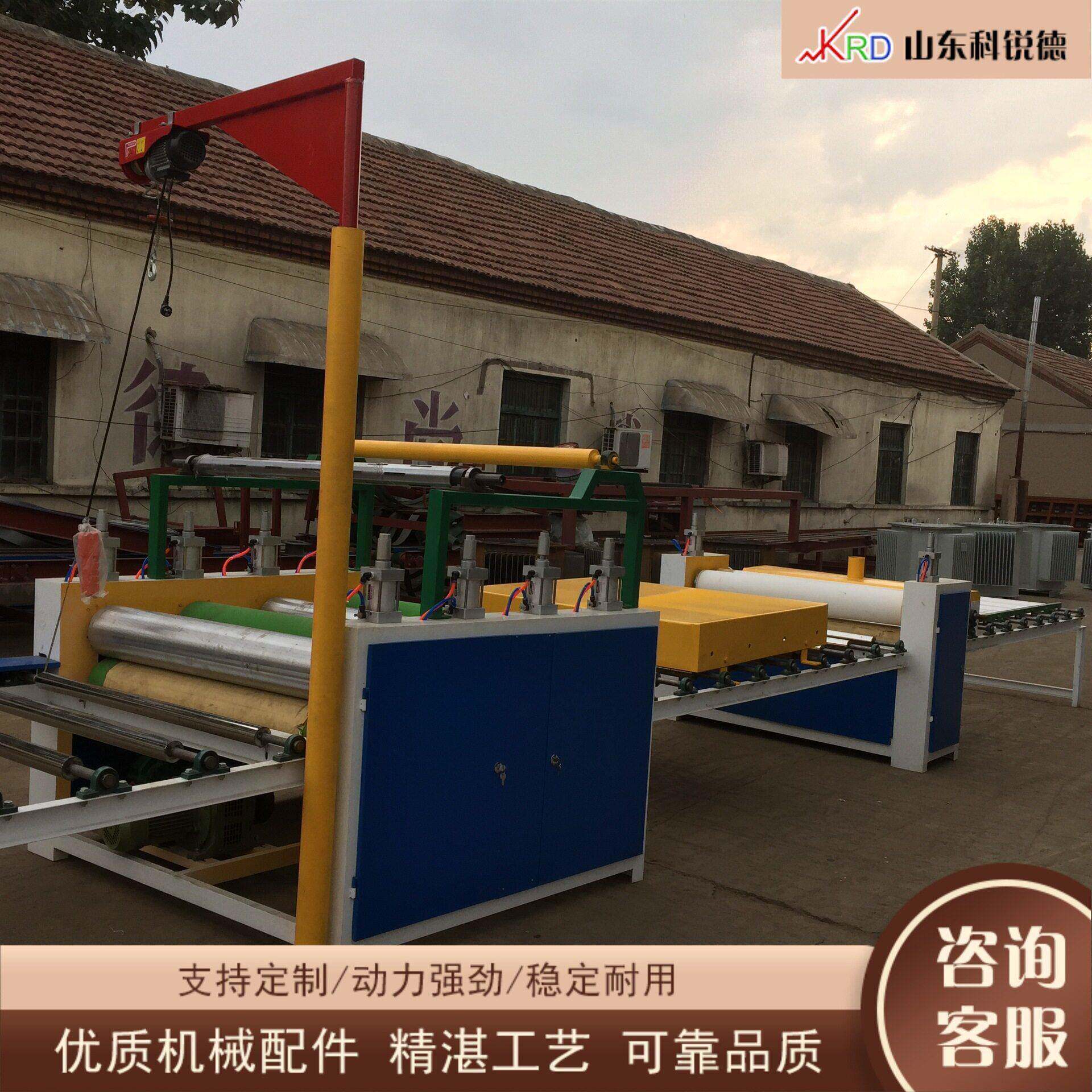 全自动多层贴面热压机木工机械加温板材贴膜机自动平面板材覆膜机
