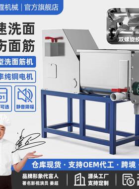 商用凉皮洗面机全自动洗面筋机小型不锈钢双螺旋和面洗面机器