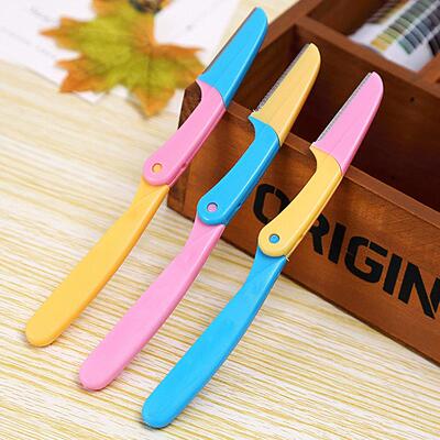Foldable Eyebrow Razor Set with Replacement Blades for Eyebr