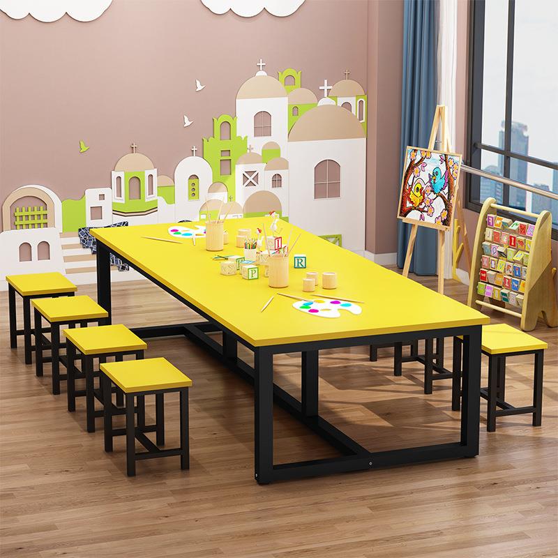 套装桌儿童桌幼儿园课桌椅桌培训绘画美术幼儿园辅导班桌小学写字