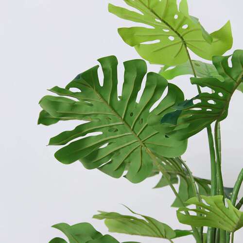 大型仿真绿植野芋杆龟背室内客厅落地装饰盆栽北欧风仿生植物造景