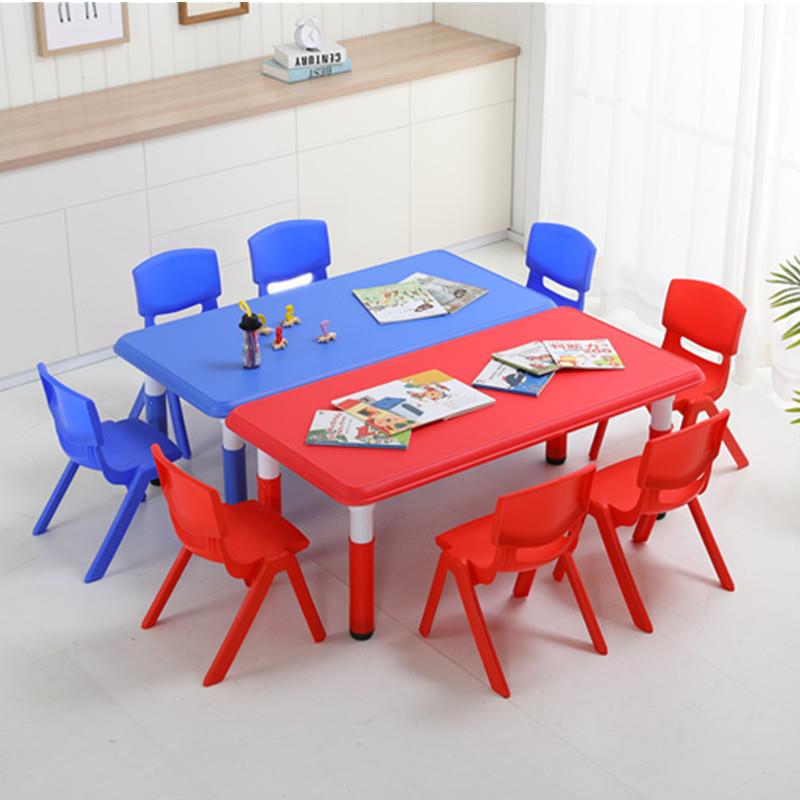 幼儿园桌椅儿习童桌子套装具宝宝玩MQ3-1桌家塑料桌学桌用长方形
