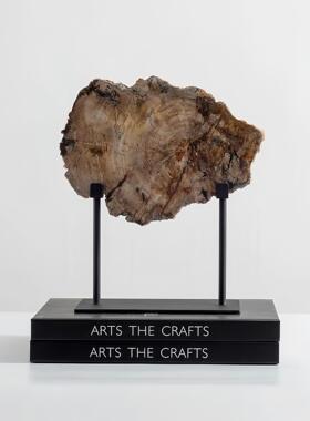 新式木化石装饰摆件博古售架展示BJ0918样柜板间书房楼中处现代软