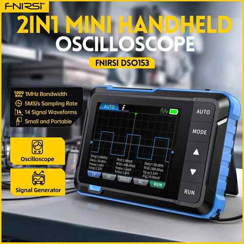 FNIRSI DSO153 2in1 Handheld Digital Oscilloscope 5MSa/s 1MHz