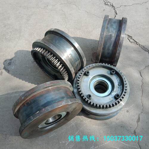 厂家制造 单梁300行车轮 LD400mm被动车轮组 行吊行走轮