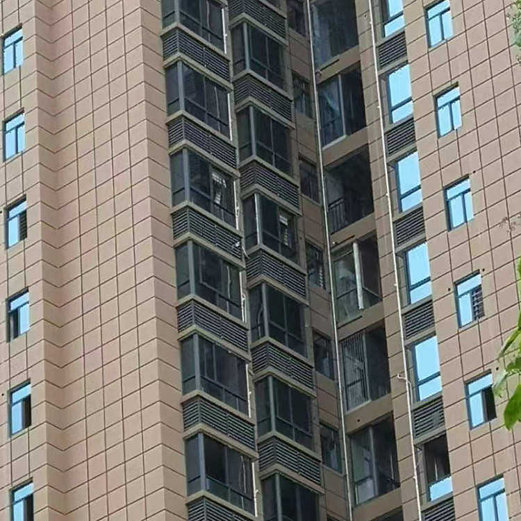 外湖南空调罩发铝合金百叶窗罩通风批发机空调格栅防雨百叶厂家罩