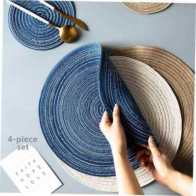 ins 1Pcs for Dining Table Embroidery Craft Placemat 餐垫杯垫