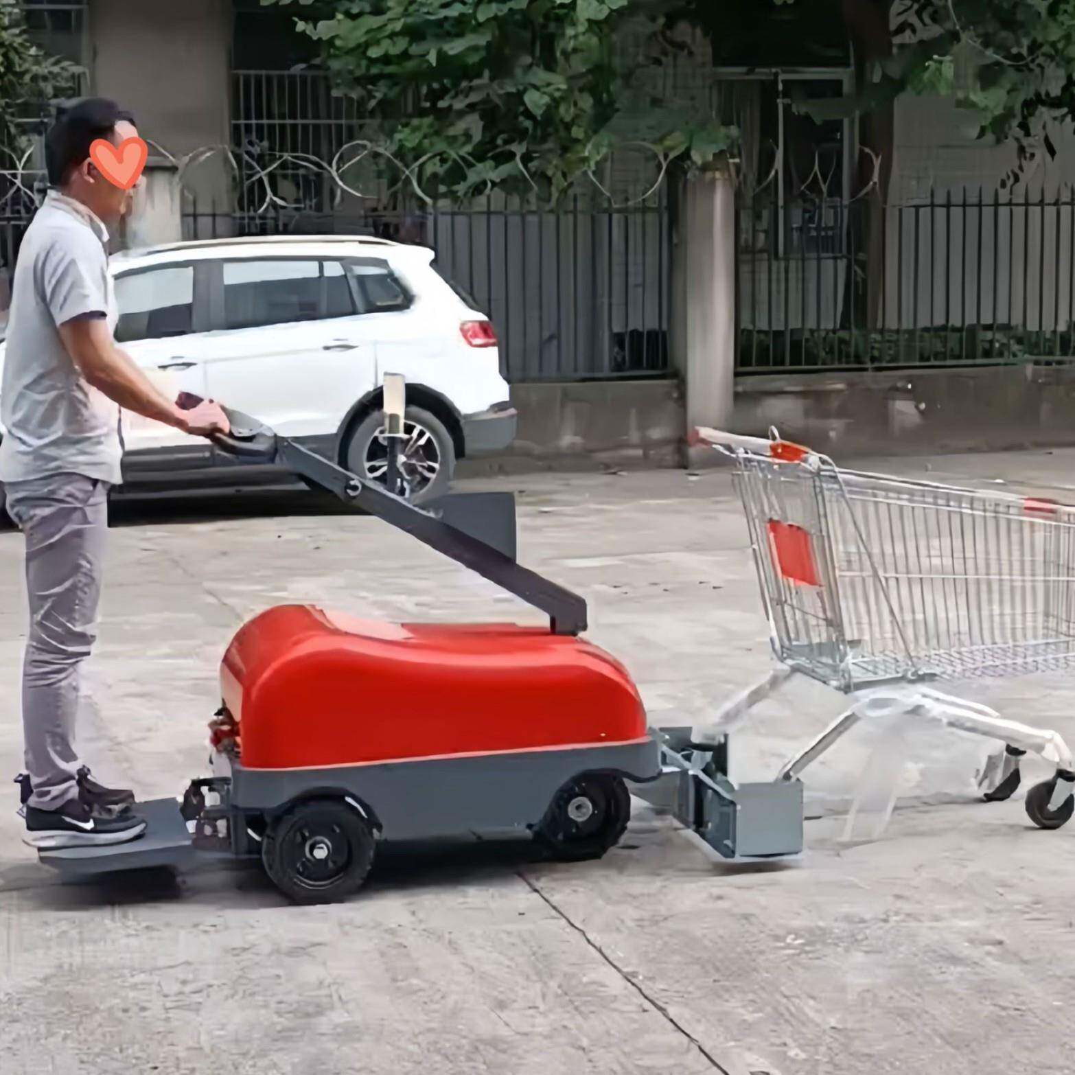 电动牵引车步行式拖车头机场行李车转运拖拽车购物推车电瓶牵引头