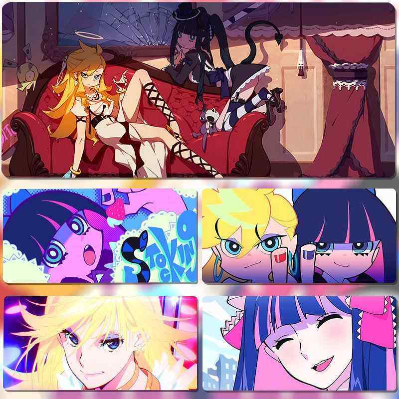 美式吊带袜天使滑鼠垫超大可爱卡通笔记型电脑键盘垫办公书桌垫子