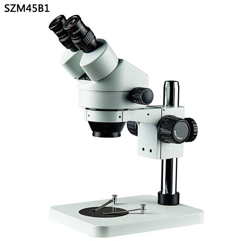 SZM45B4体视显微镜7-45倍14-90倍28-180倍双目连续变倍立臂升降组