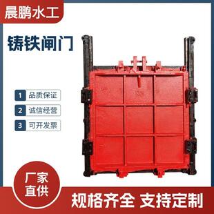 铸铁闸门水利工程渠道水库一体式双向止水镶铜铸铁闸门