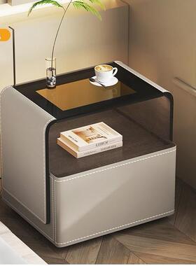 床头柜新边款网红创意卧室极简RYL床柜实木免安装简约现纳代收储