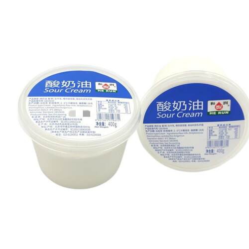 和润酸奶油 发酵稀奶油 400g SourCream 配蛋糕面包沙拉 生酮食品
