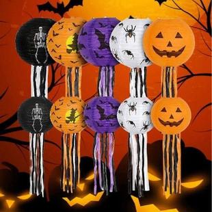 Halloween Ghost Pumpkin Lantern Door Paper 1Pc