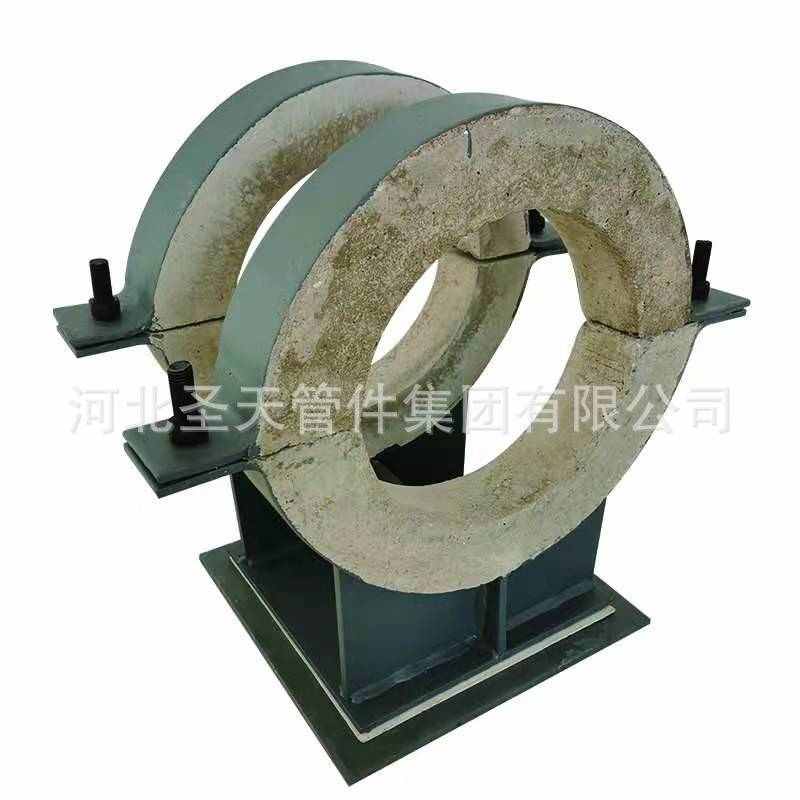 蛭石隔热管托厂家 中压蒸汽隔热保温管托 导向滑动固定型管夹管托