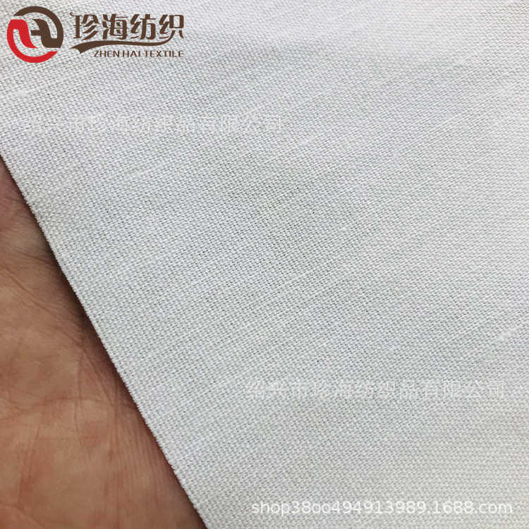 亚麻交织弹力本白服装布料 秋冬亚麻粘弹力面料 弹力亚麻现货批发,纺织面料/辅料/配套,棉麻面料,淘宝优惠券,粉丝福利购,淘宝优惠卷