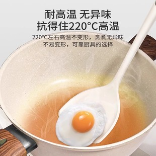 德国长柄硅胶汤勺家用高档精致勺子大号盛汤耐高温食品级稀饭粥勺