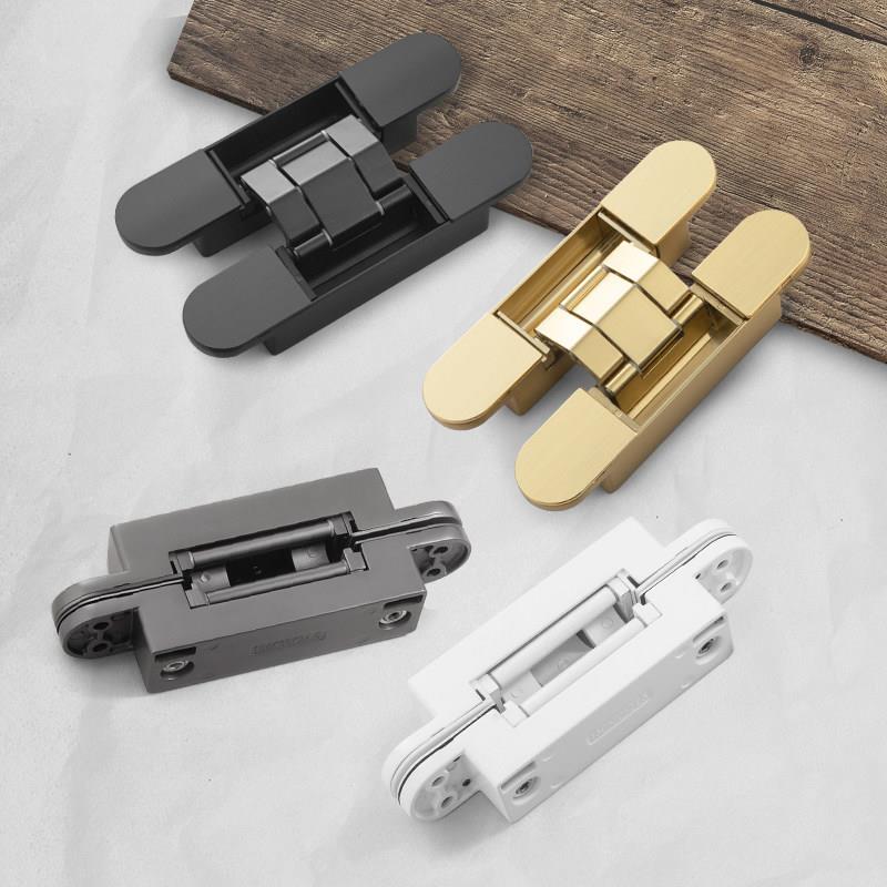 隐形暗门暗藏三维可调外开折叠门铰炼十字铰炼木门家用隐藏门合页