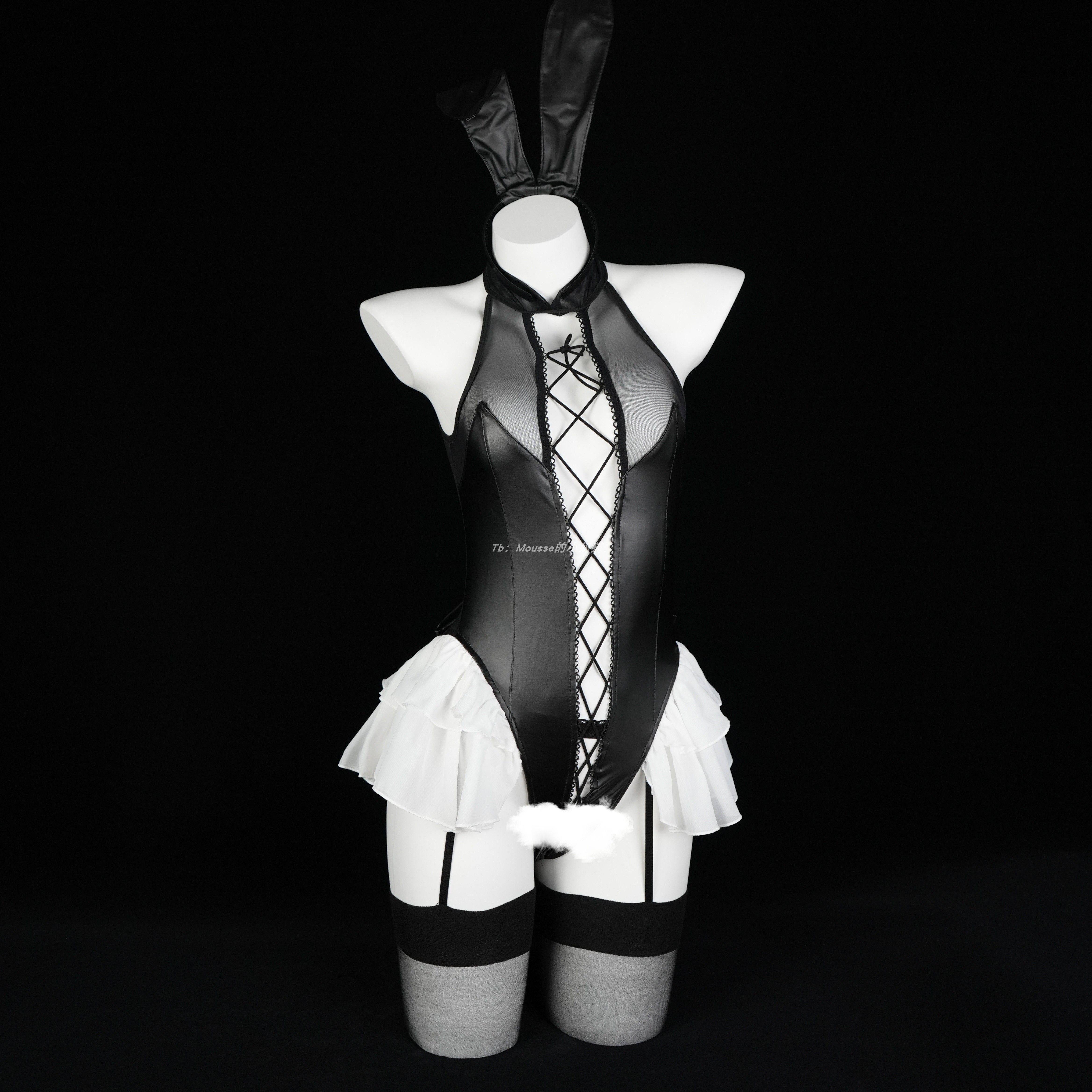性感纯欲兔女郎紧身连身衣cos角色扮演大尺码开裆晴趣制服免脱qqn图片