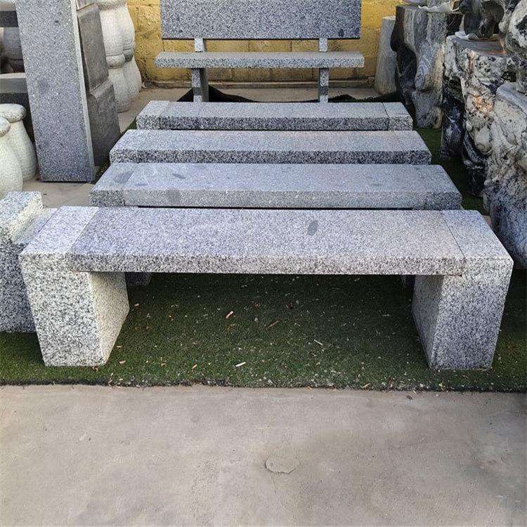 防腐木石凳大理石长凳长条石凳子户外庭院石桌大理石花岗岩石椅子