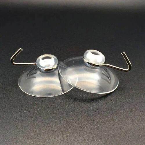 Suction Sucker Window Hooks Clear Wire Hook 32MM ( Pack Of