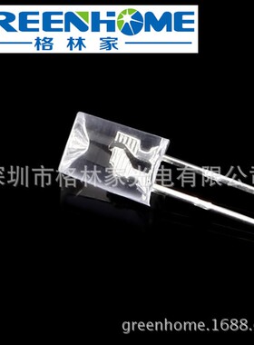 F5mm内凹无边透明雾状高亮红白、蓝白、黄白、绿白、橙白双闪LED