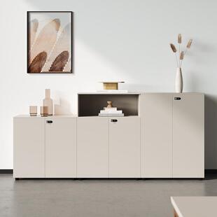 矮柜.矮柜办公文公带室文件柜储物柜木质隔断件柜子密码锁档案资