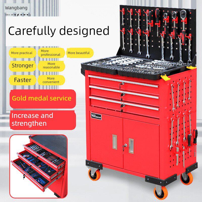汽车维修工具箱车间工具柜置物架五金搬运工具车多功能零件手推车