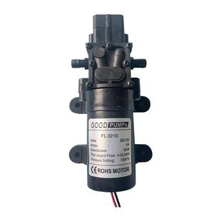 12V60W微型增压隔膜油泵智能房车游艇泵机智能开关水泵