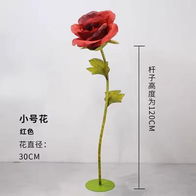 婚礼巨型三块艺手工玫瑰花美陈商场纸加仿布置情人节橱窗道具装饰