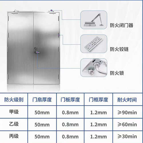 消防通道批发304厂家甲级一门不锈钢一工程防火门防火门钢制证