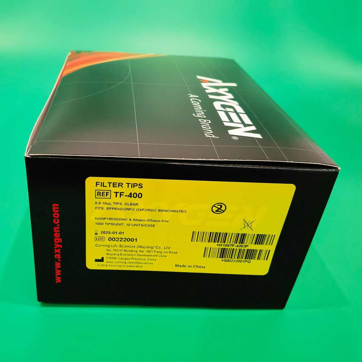 爱思进Axygen 0.5-10ul透明滤芯吸头 检验科实验吸头