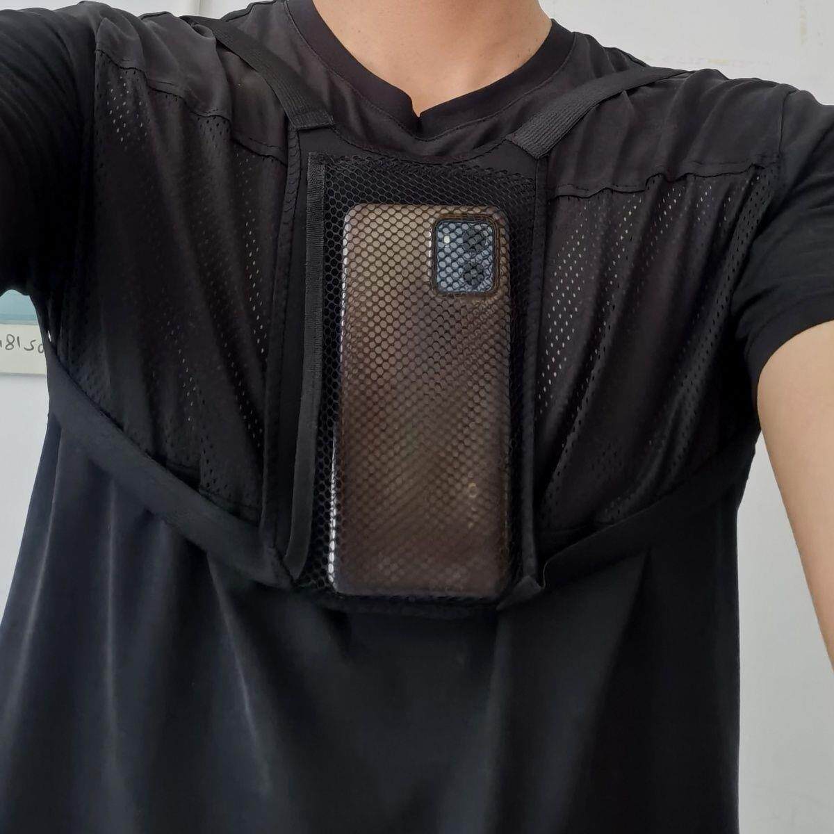 挂胸前视角拍摄夏天手机携带神器健身骑车散步随身记录工作