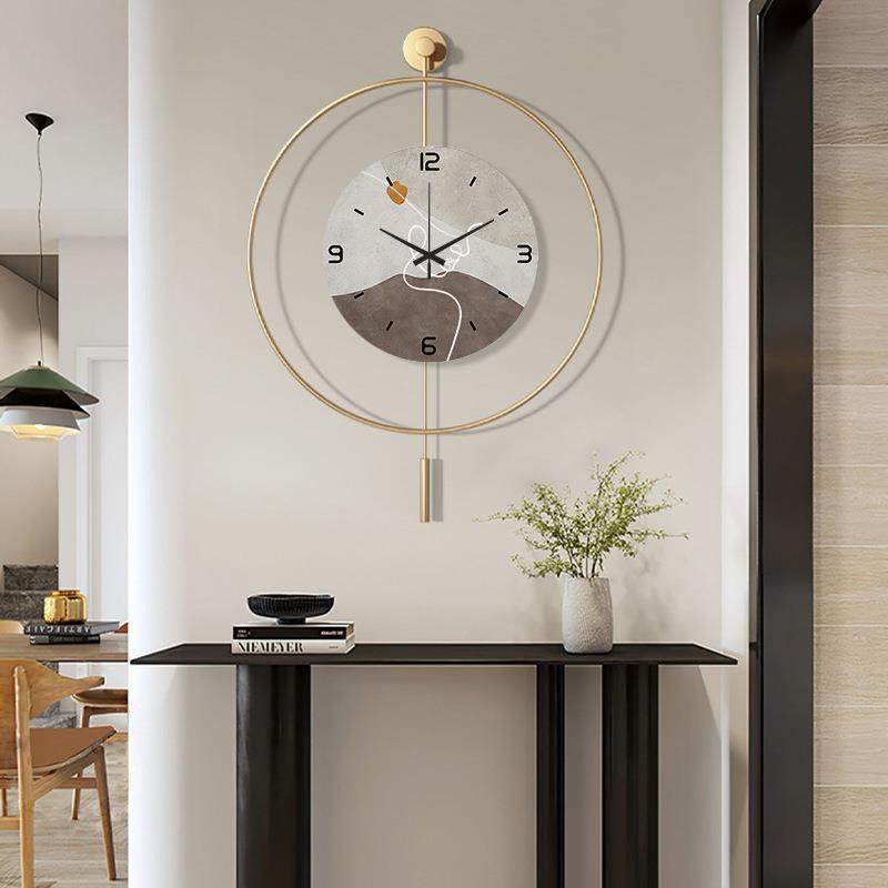 极西班牙个性大创意简钟挂表钟客厅LED灯光时钟餐厅墙装FGI饰挂表