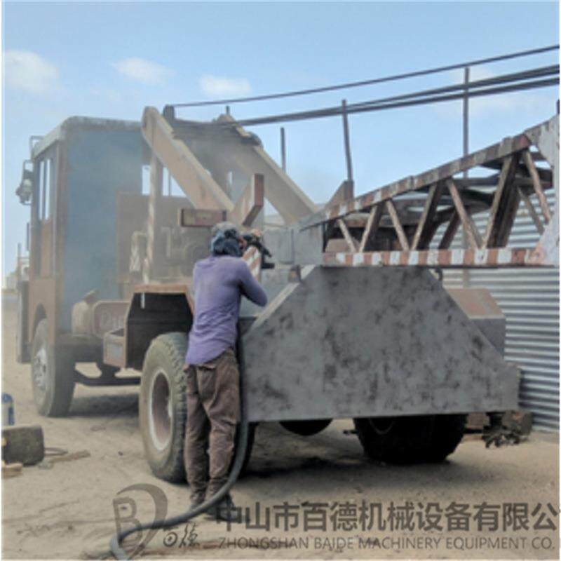 除锈喷砂罐车厢翻新喷砂机户外高压移动便携式喷砂机
