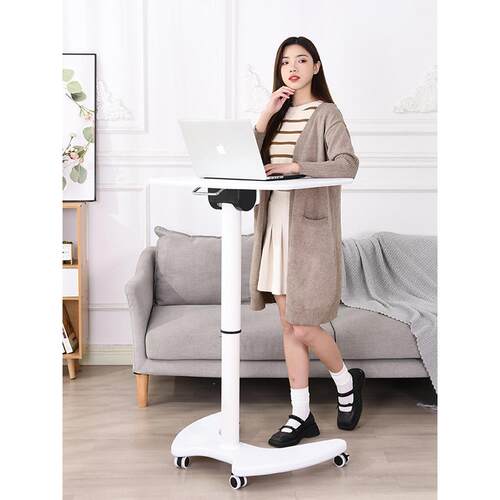 升降桌可折叠电脑桌气动移动站立工作台办公室儿童学习桌卧室