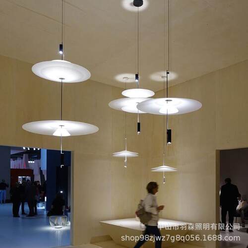 餐厅灯意大利设计吊师创意简约厅卧轻YS-1183奢装饰客丹麦飞碟展