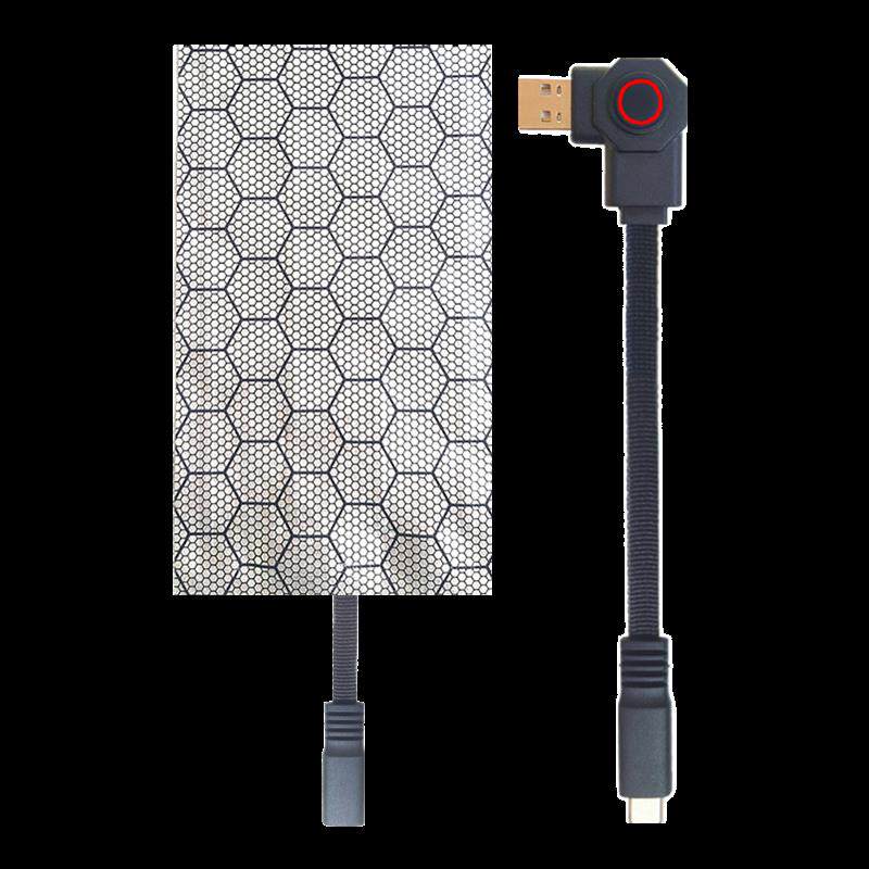 智能充电石墨烯发热片布加热裤子电热秋衣衣服肩膀热敷理疗USB5V