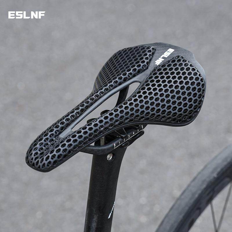 ESLNF自行车坐垫3D打印碳纤维坐垫山地公路车透气减震骑行装备