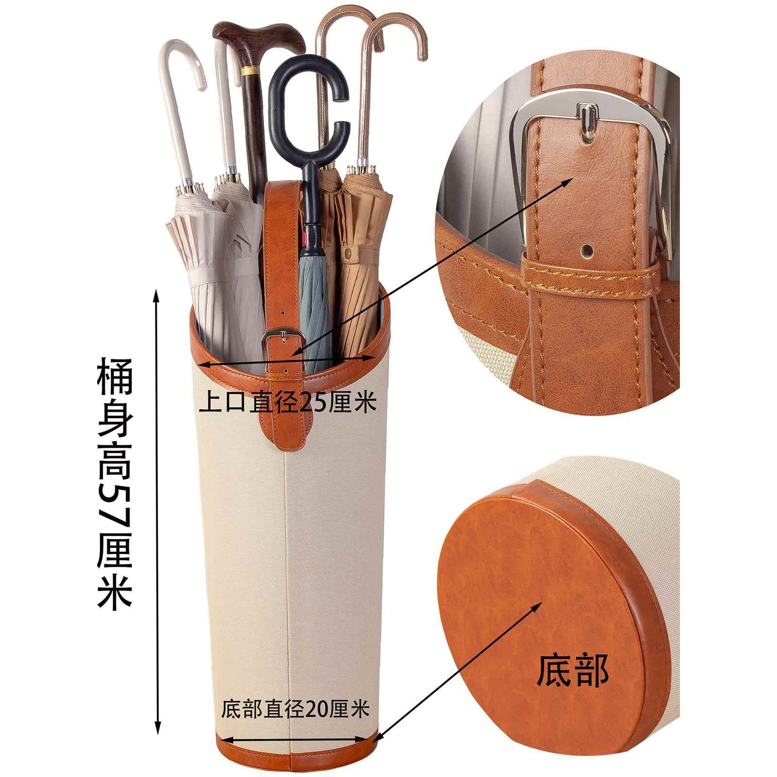 大容量革装长雨桶收皮伞架家伞桶门口家用商用创意雨伞筒入户纳门