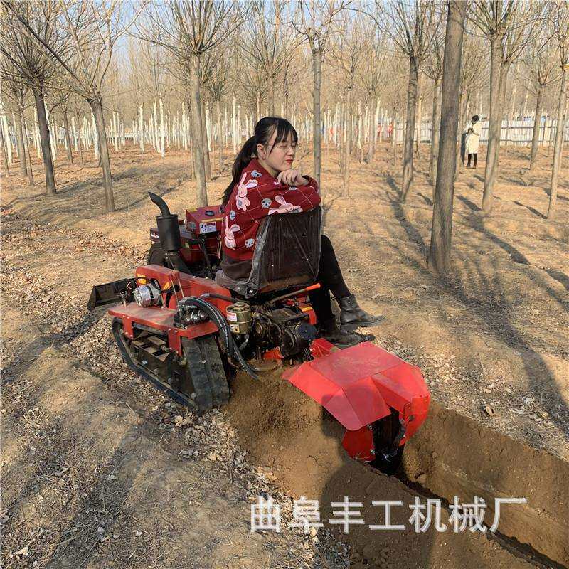 乘坐式多功能耕地机全地形电启动履带耕田机大棚果园旋耕机松土机
