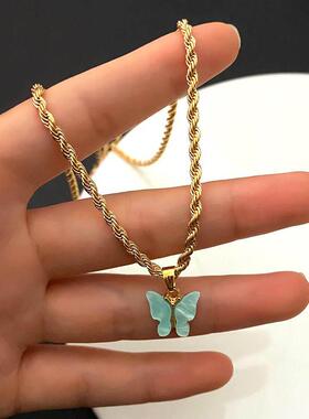 European and American Style Distinctive Twist Chain Acrylic