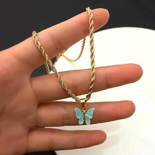 Style American Distinctive Twist Acrylic European Chain and