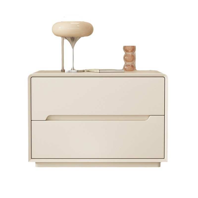 实木床头柜简约现代小型2024新款轻奢高级感家用卧室奶油风床边柜