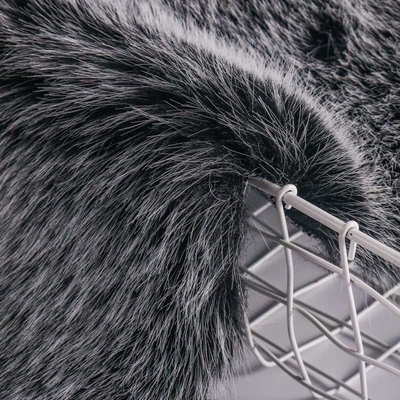 秋冬素色狐貂针织布料 2200g加厚亲肤时尚家纺鞋帽毛绒布地毯面料