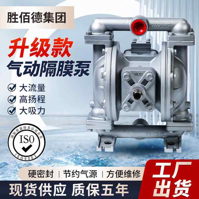 S1F型高扬程高流量增压泵金属隔膜泵水处理工业气动隔膜泵