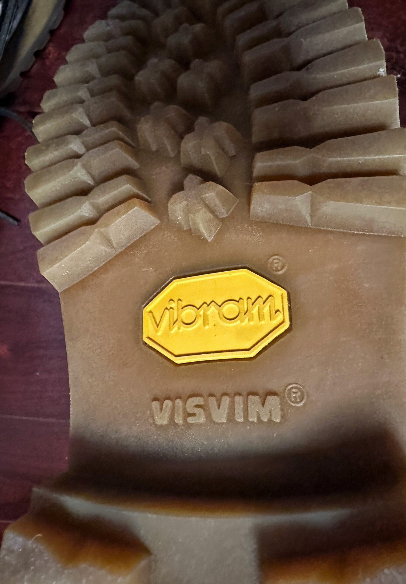 VISVIM KANAWA MOC MID FOLK Boots — label