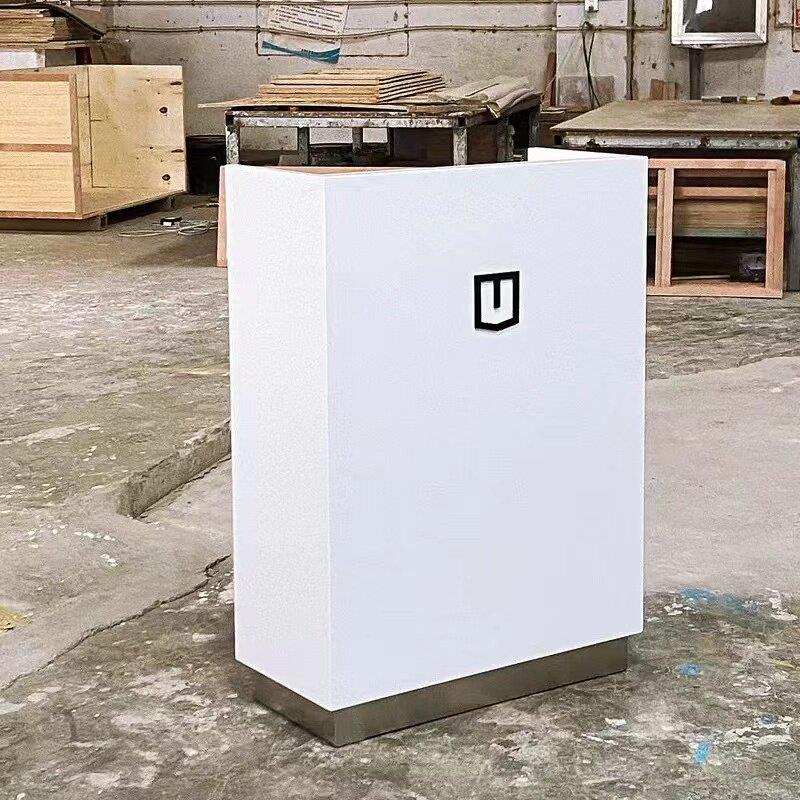 远程汽车展厅迎宾台4S店门口前台接待台咨询台服务台办公柜台烤漆