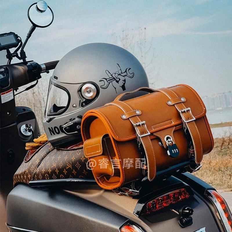 摩托车尾包防水复古电动车150踏板维多利亚ns125la尾箱后货架挂包