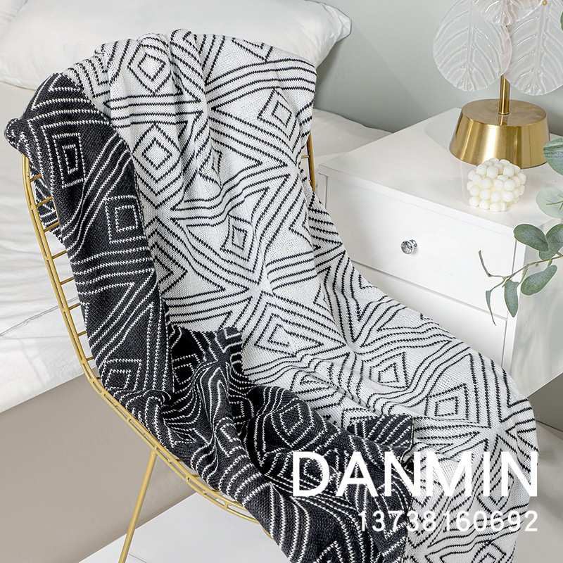 沙发针织风休闲单人夏季小毛北欧被子盖毯子毯薄灰色ins午睡毯款